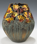Gratitude, a bronz vessel by Carol Alleman inspired by the Californian poppy 