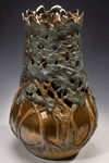 Nourished, a bronze vessel by Carol Alleman
