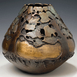 Owl Medicine, a bronze vessel by Carol Alleman