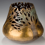 Seasons, a bronze vessel by Carol Alleman