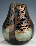 Seen and Unseen, a bronze vessel by Carol Alleman