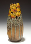 Remembering Gratitude, a bronze vessel by Carol Alleman inspired by the Californian poppy