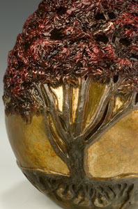 Aries Maple, bronze sculpture by Carol Alleman